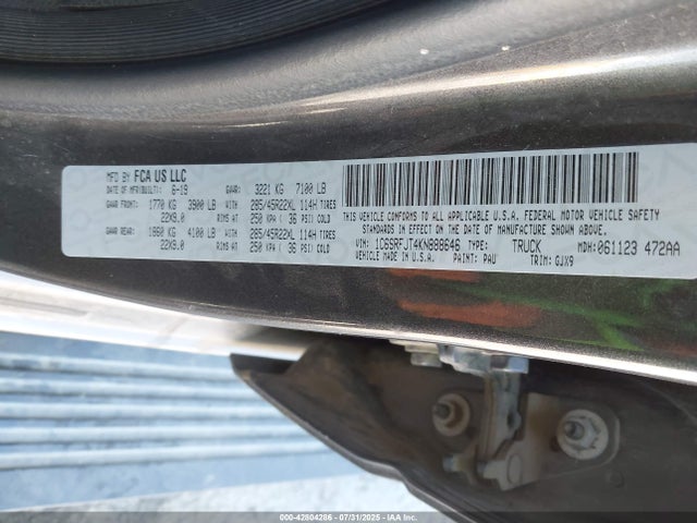 RAM 1500 2019 1C6SRFJT4KN888646 Image 25