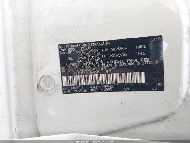 Scion 2az-fe 2015 JTLZE4FE1FJ078345 Image 9