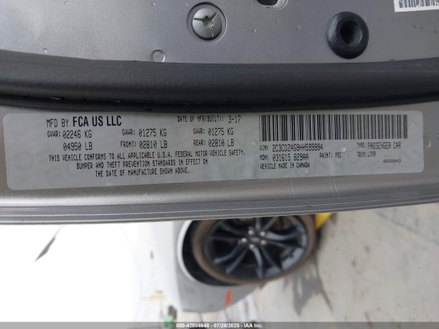 2C3CDZAG9HH599994 Dodge 2017