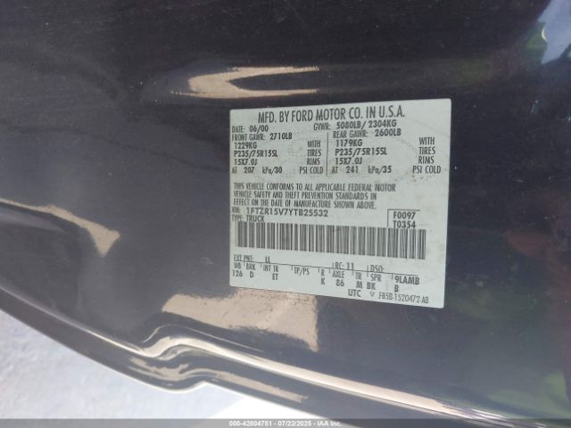 2000 FORD RANGER 1FTZR15V7YTB25532 Photo 8