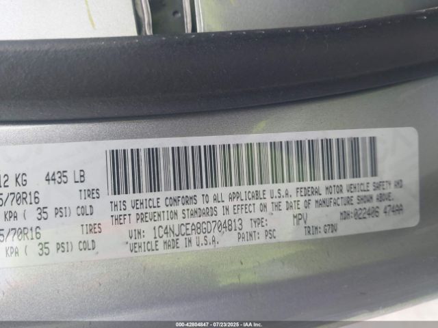 2016 JEEP COMPASS 1C4NJCEA8GD704813 Photo 8