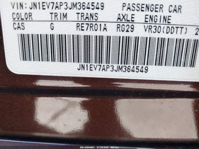 JN1EV7AP3JM364549 Infiniti 2018