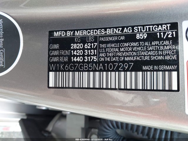 W1K6G7GB5NA107297 Mercedes-Benz m176