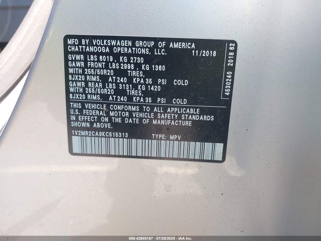 Volkswagen fsi 2019 1V2MR2CA9KC515313 Image 9
