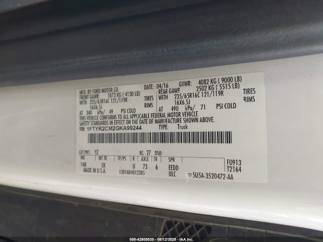 2016 FORD TRANSIT-250 1FTYR2CM2GKA99244 Photo 8