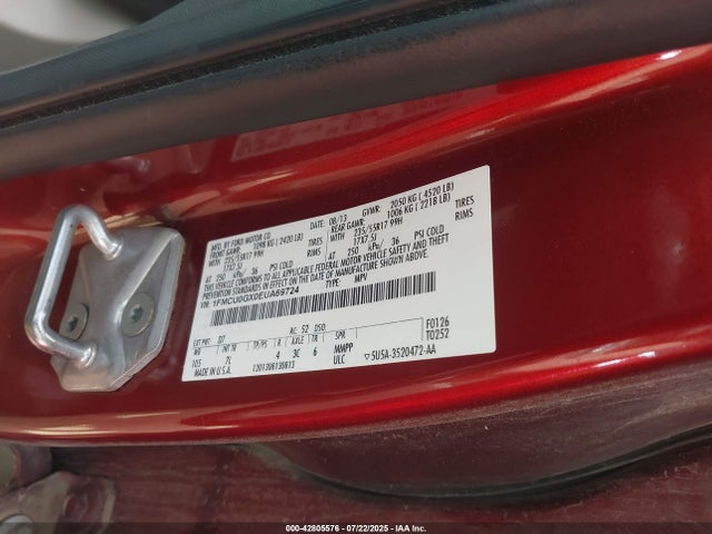 1FMCU0GX0EUA69724 Ford 2014