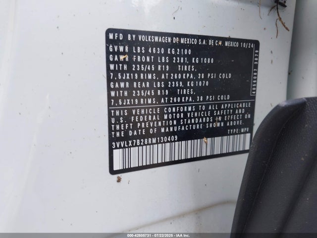 Volkswagen tsi 2024 3VVLX7B28RM130409 Image 9