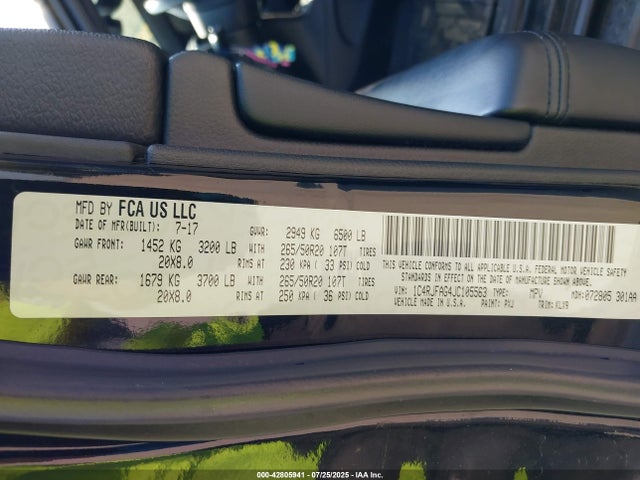 Jeep 2018 2018 1C4RJFAG4JC105563 Image 9