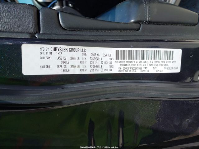 2012 JEEP GRAND CHEROKEE 1C4RJFAT0CC203490 Photo 8