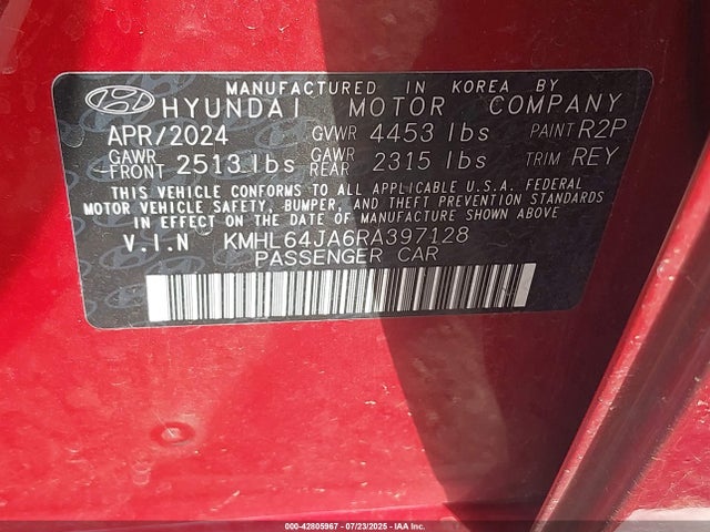 KMHL64JA6RA397128 Hyundai gdi theta iii