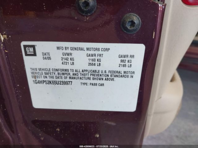 2005 BUICK LESABRE 1G4HP52K65U239977 Photo 8