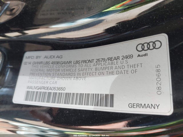 2014 AUDI S5 WAUVGAFR0EA053650 Photo 8