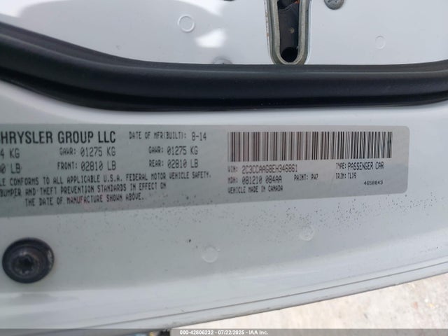 2C3CCAAG8EH346861 Chrysler 300