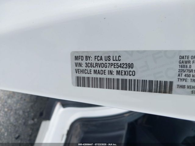 2023 RAM PROMASTER 2500 3C6LRVDG7PE542390 Photo 8
