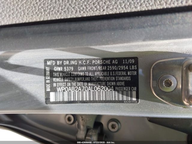 2010 PORSCHE PANAMERA WP0AB2A70AL062004 Photo 8