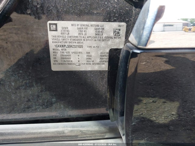 1GKKNPLS6HZ321620 GMC lgx - di: direct injection, vvt: variable valve timing, alum, gen 2