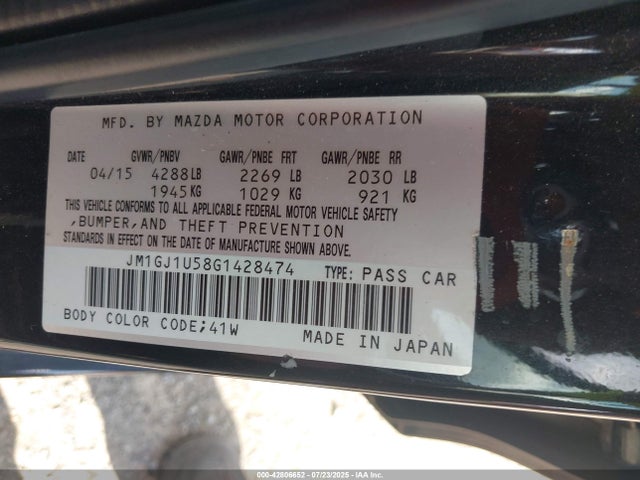 JM1GJ1U58G1428474 Mazda py