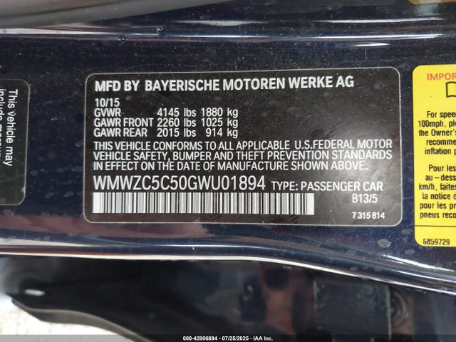 2016 MINI COUNTRYMAN WMWZC5C50GWU01894 Photo 8