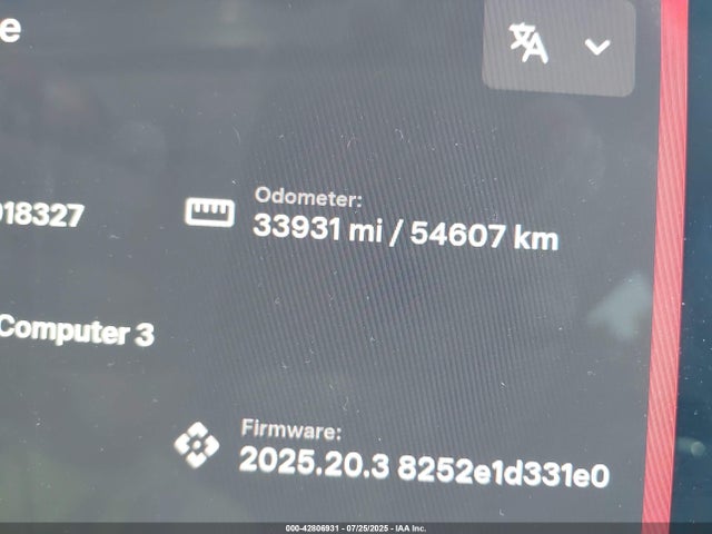 7SAYGDEE6NA018327 Tesla Model Y