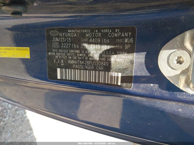 KMHHT6KJ8FU130849 Hyundai gdi lambda ii