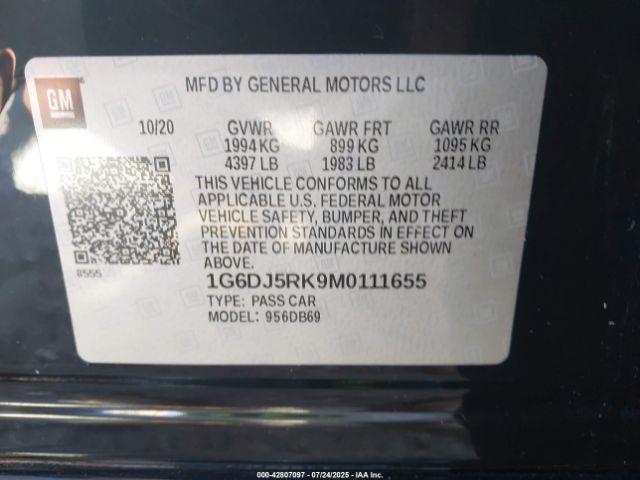 2021 CADILLAC CT4 1G6DJ5RK9M0111655 Photo 8