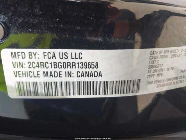 2024 CHRYSLER PACIFICA 2C4RC1BG0RR139658 Photo 8