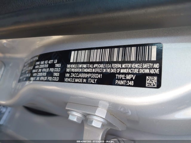 ZACCJABB9HPG50241 Jeep 2017