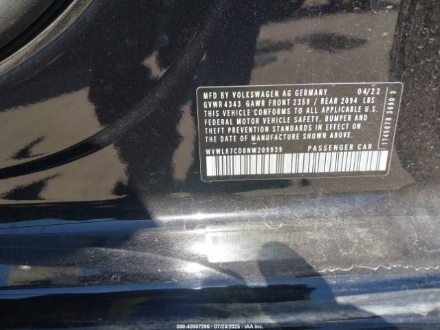 2022 VOLKSWAGEN GOLF GTI WVWL87CD8NW209939 Photo 8