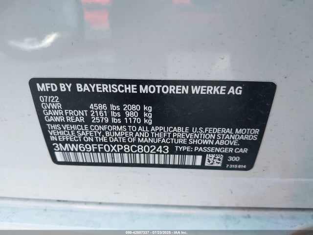 BMW 330I 2023 3MW69FF0XP8C80243 Image 9