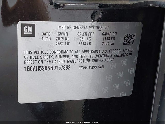 2017 CADILLAC ATS 1G6AH5SX5H0157882 Photo 8