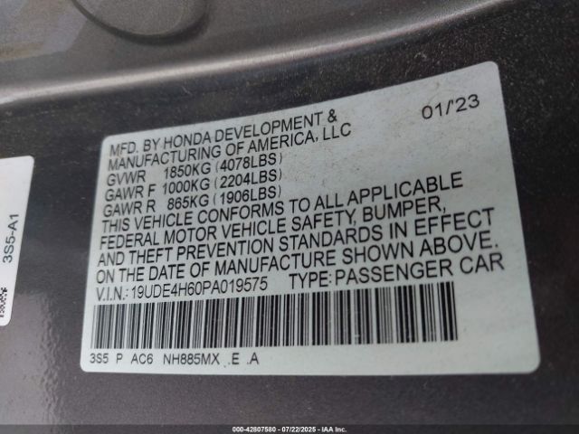 2023 ACURA INTEGRA 19UDE4H60PA019575 Photo 8