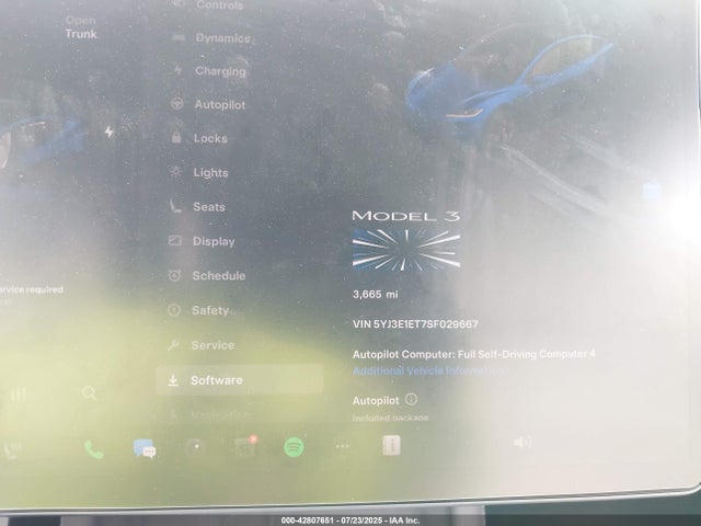 2025 TESLA MODEL 3 5YJ3E1ET7SF029667 Photo 6