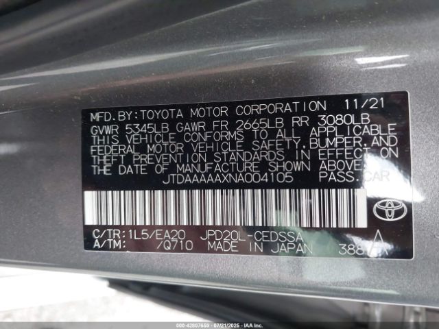 2022 TOYOTA MIRAI JTDAAAAAXNA004105 Photo 8