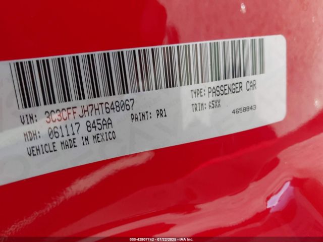 2017 FIAT 500C 3C3CFFJH7HT648067 Photo 8