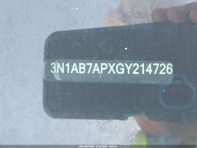 3N1AB7APXGY214726 Nissan 2016