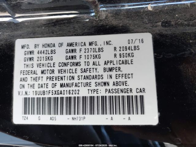 2016 ACURA TLX 19UUB1F5XGA016202 Photo 8