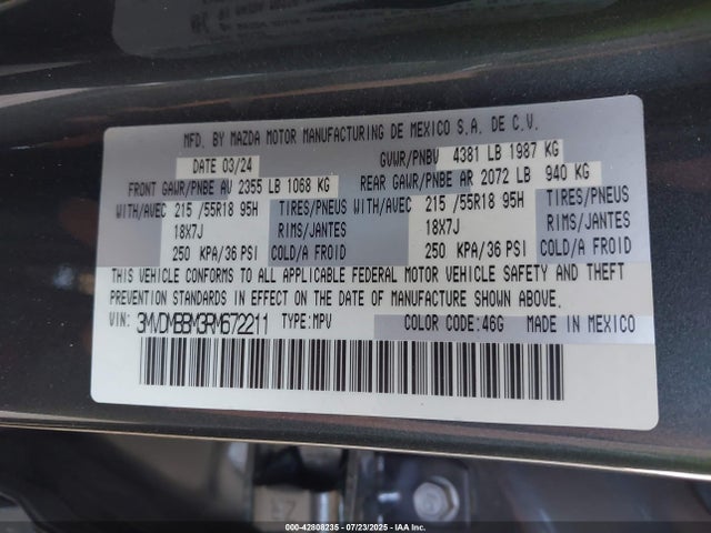 Mazda pyukd 2024 3MVDMBBM3RM672211 Image 9