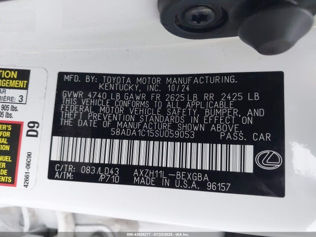 58ADA1C15SU059053 Lexus a25a-fxs