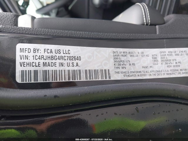 1C4RJHBG4RC702640 Jeep Grand Cherokee