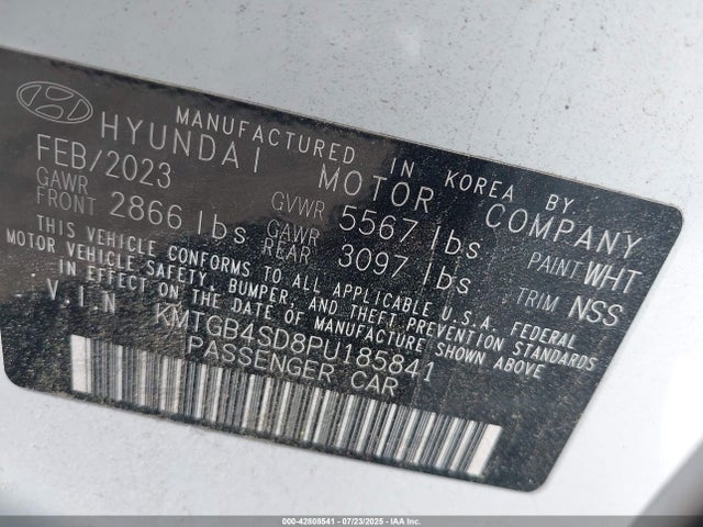 Genesis t-gdi lamda iii 2023 KMTGB4SD8PU185841 Image 9