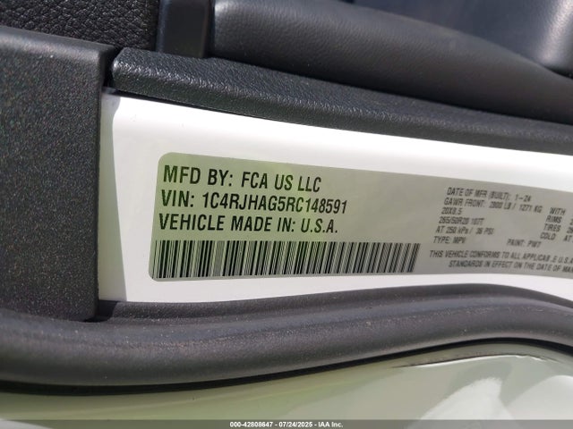 1C4RJHAG5RC148591 Jeep Grand Cherokee