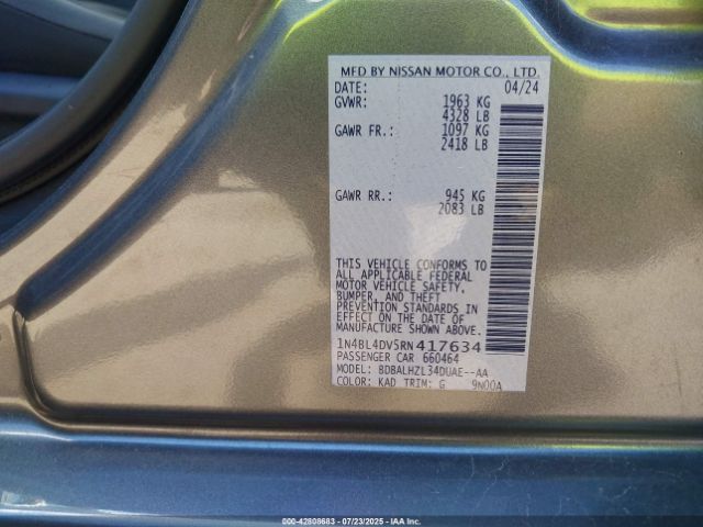 2024 NISSAN ALTIMA 1N4BL4DV5RN417634 Photo 8