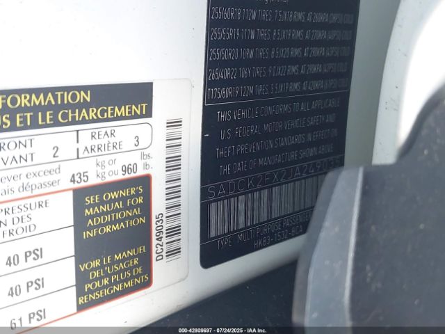 2018 JAGUAR F-PACE SADCK2FX2JA249035 Photo 8