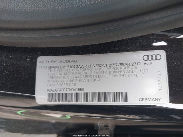 2015 AUDI A6 WAUGFAFC7FN041559 Photo 8