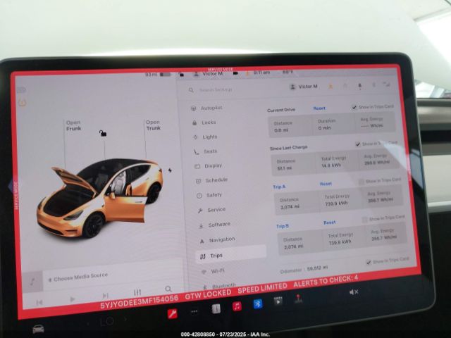 2021 TESLA MODEL Y 5YJYGDEE3MF154056 Photo 6