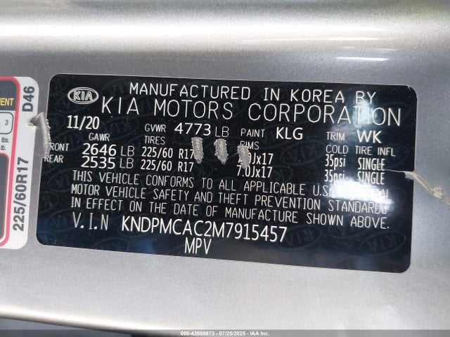 KIA gdi theta-ii 2021 KNDPMCAC2M7915457 Image 9