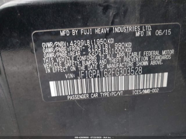 2015 SUBARU IMPREZA JF1GPAT62FG303528 Photo 8