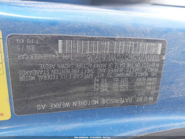 2012 MINI COOPER S COUNTRYMAN WMWZC5C57CWL61906 Photo 8