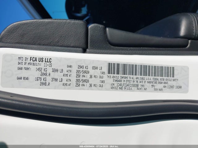1C4RJFCG4FC159398 Jeep 2015