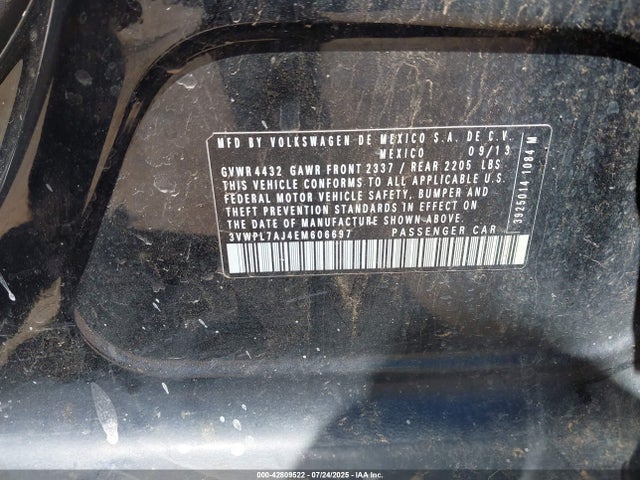 3VWPL7AJ4EM606697 Volkswagen JETTA SPORTWAGEN